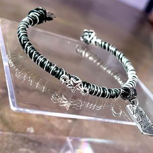 Wirewrapped Motivational Cuff Bracelet / Armband